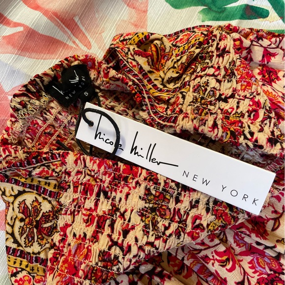 Nicole Miller | Women’s floral bohemian inspired pant - Picture 4 of 8